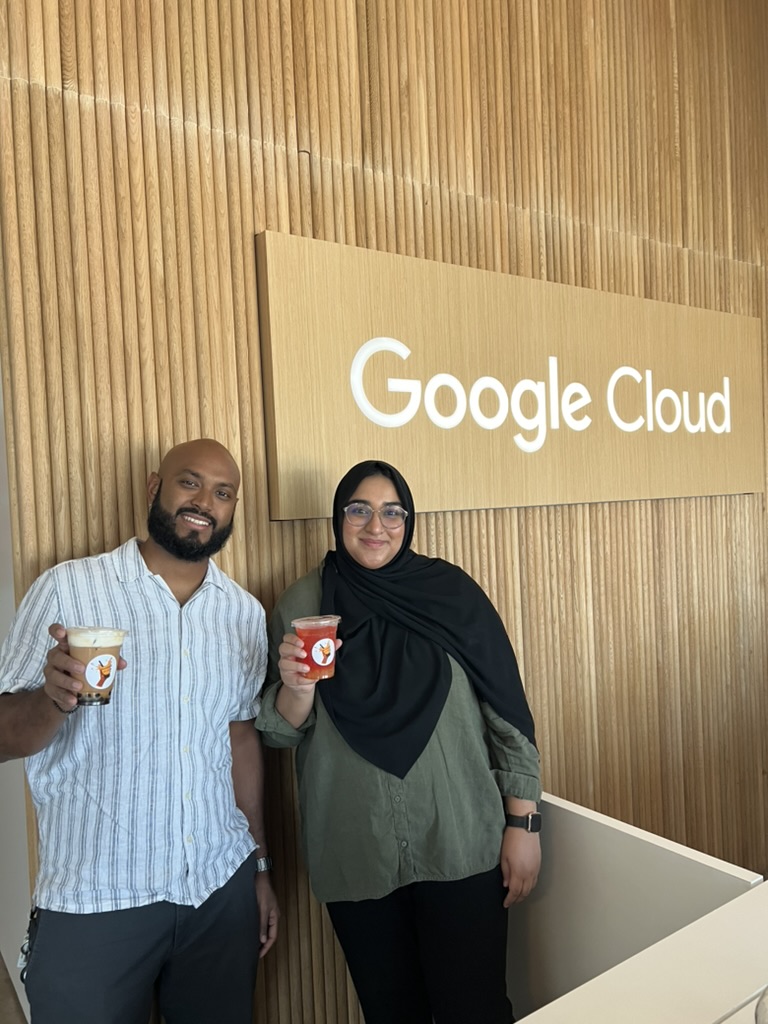Caffeinated at a Google Cloud event